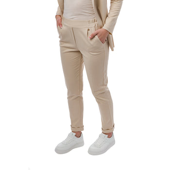 Pantaloni beige da completo da donna Swish Jeans, Abbigliamento Donna, SKU c813000089, Immagine 0